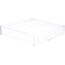 Plymor Clear Acrylic Square Open Top Merchandise Display Tray